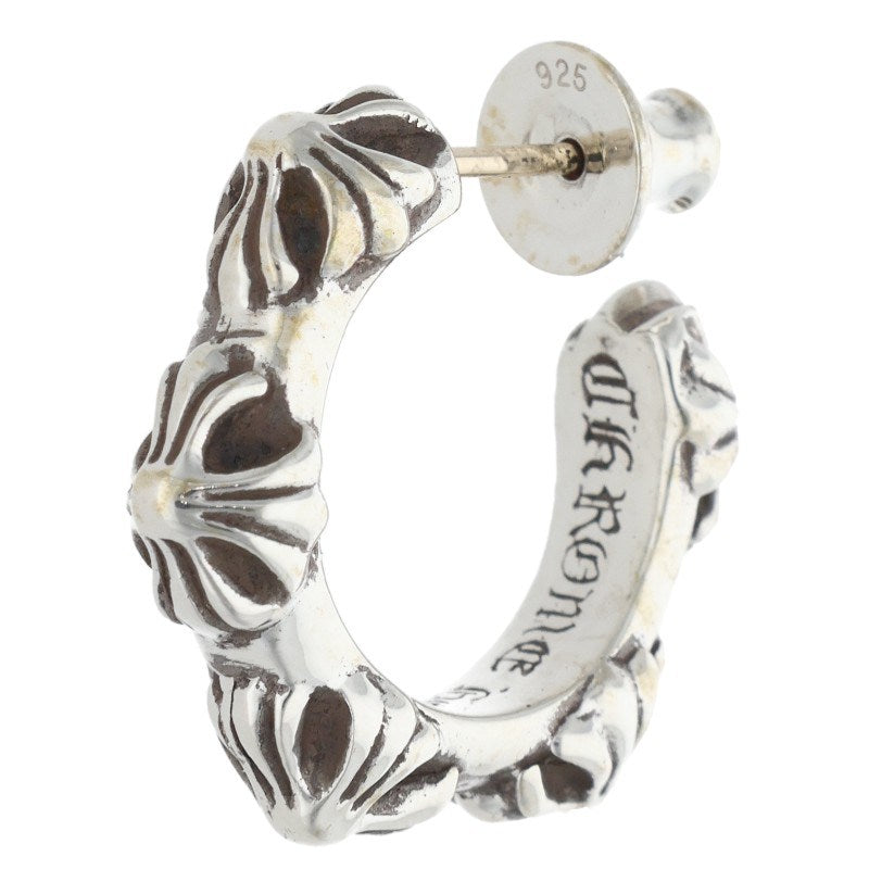 Chrome Hearts HOOP CROSS SML Silver Earring Size ONE SIZE