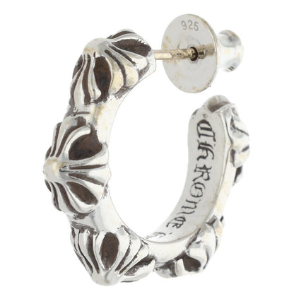 Chrome Hearts HOOP CROSS SML Silver Earring Size ONE SIZE