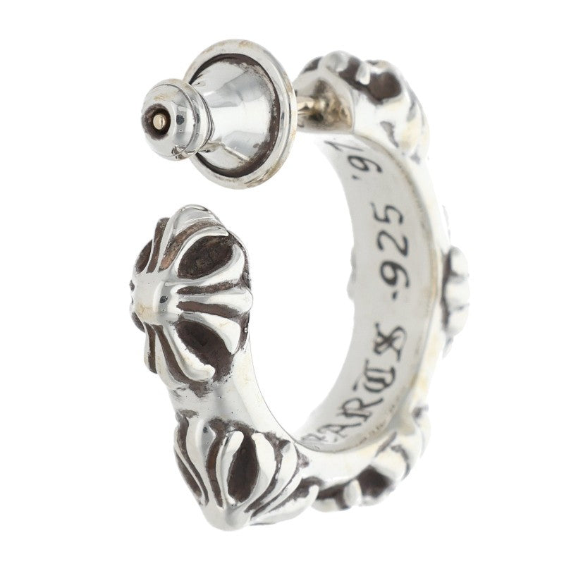 Chrome Hearts HOOP CROSS SML Silver Earring Size ONE SIZE