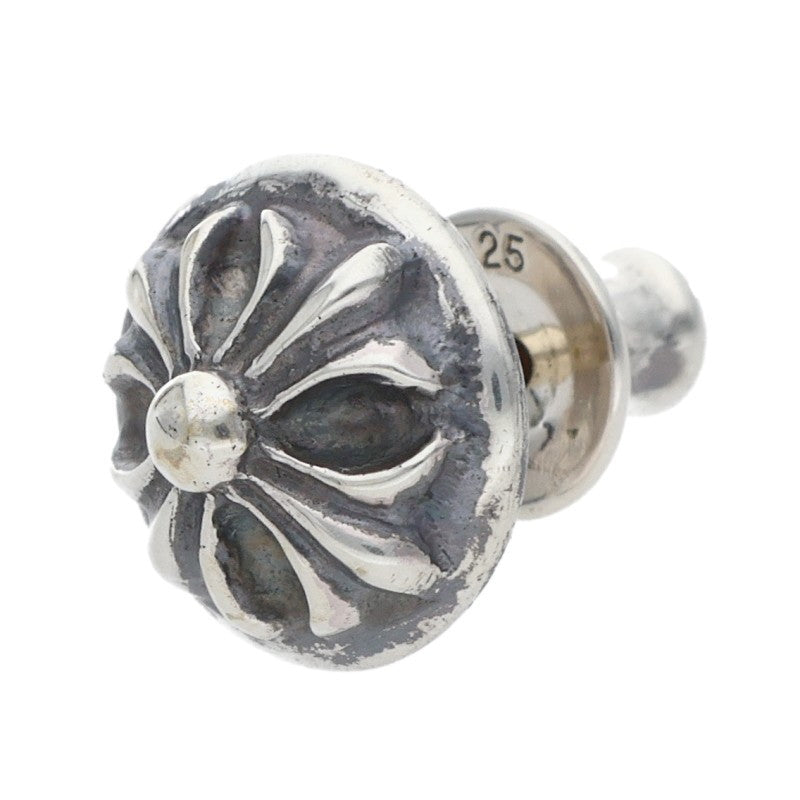 Chrome Hearts STUD CRSBLL Silver Earring Size ONE SIZE