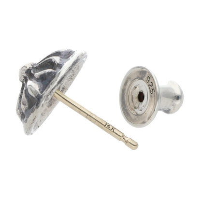 Chrome Hearts STUD CRSBLL Silver Earring Size ONE SIZE