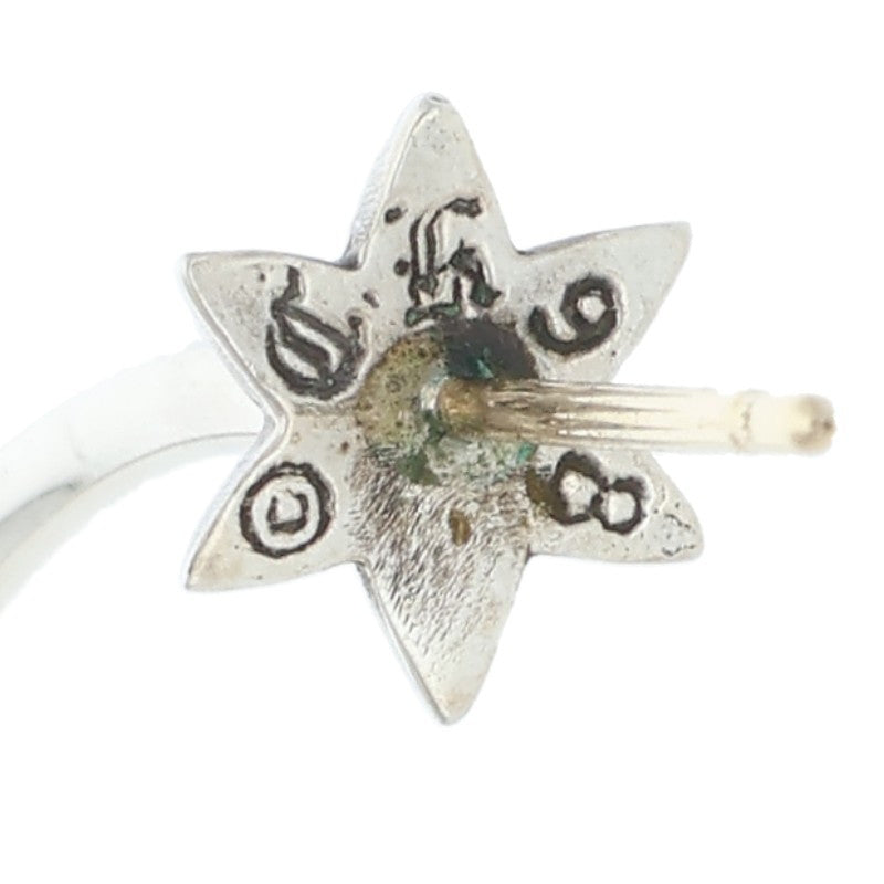 Chrome Hearts HOOP W CUT STAR Silver Earring Size ONE SIZE