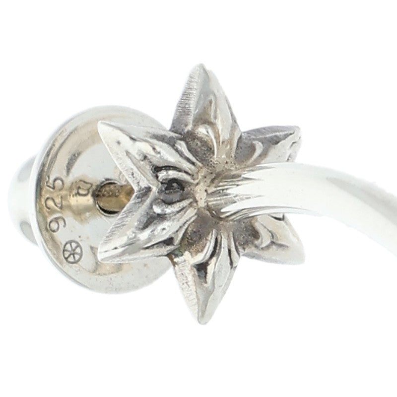Chrome Hearts HOOP W CUT STAR Silver Earring Size ONE SIZE