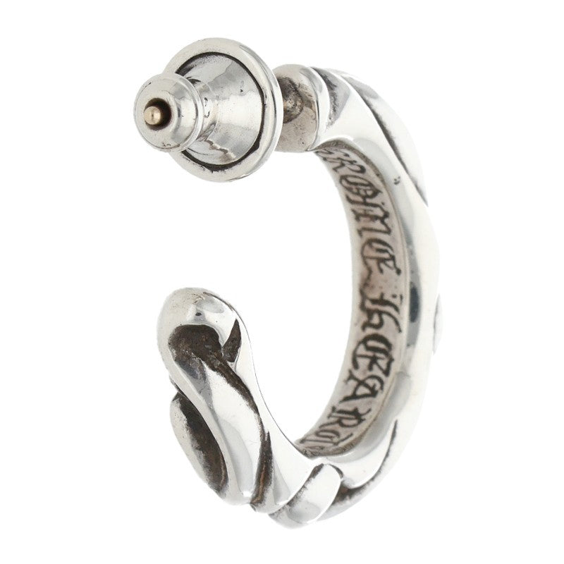 Chrome Hearts HOOP SCROOL 1 Silver Earring Size ONE SIZE