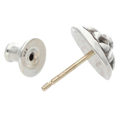 Chrome Hearts STUD CRSBLL Silver Earring Size ONE SIZE