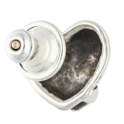 Chrome Hearts STUD HEART Silver Earring Size ONE SIZE