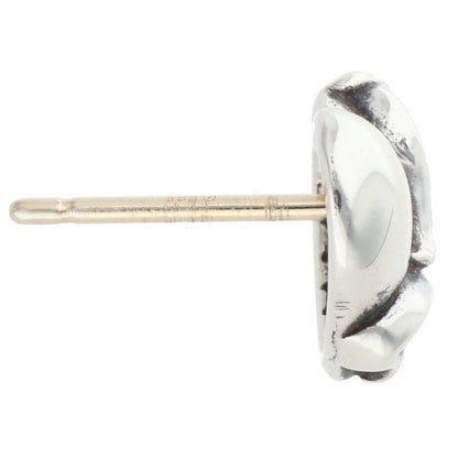 Chrome Hearts STUD HEART Silver Earring Size ONE SIZE
