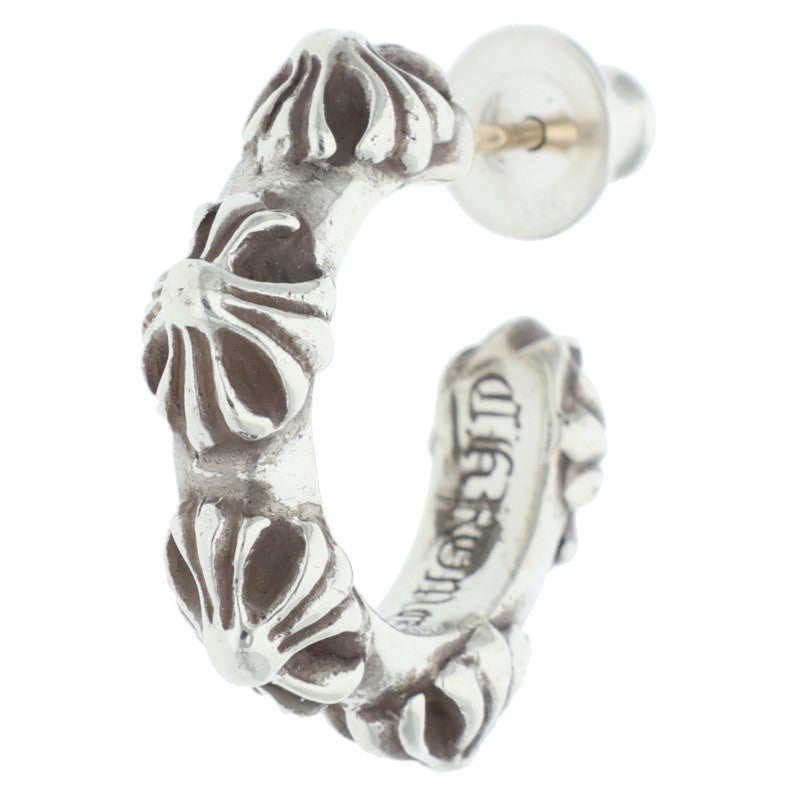 Chrome Hearts HOOP CROSS SML Silver Earring Size ONE SIZE