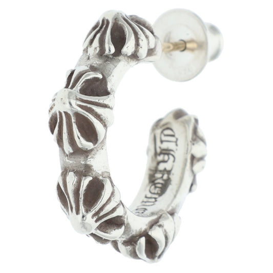 Chrome Hearts HOOP CROSS SML Silver Earring Size ONE SIZE