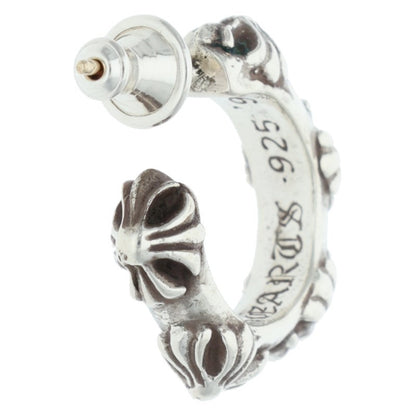 Chrome Hearts HOOP CROSS SML Silver Earring Size ONE SIZE