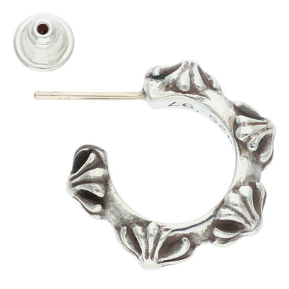 Chrome Hearts HOOP CROSS SML Silver Earring Size ONE SIZE