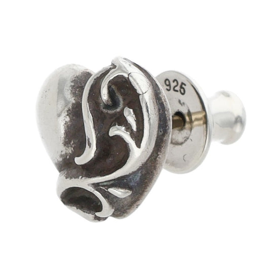 Chrome Hearts STUD HEART Silver Stud Earring Size ONE SIZE