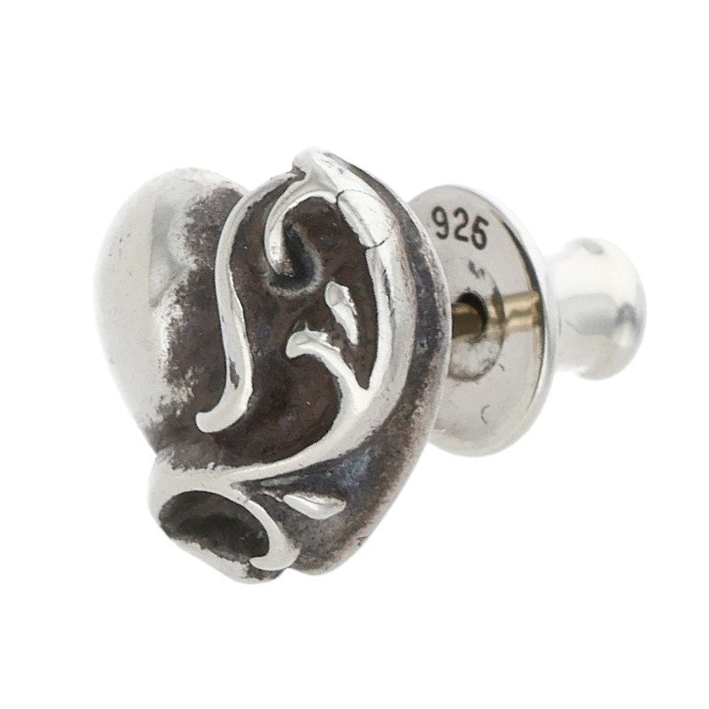 Chrome Hearts STUD HEART Silver Stud Earring