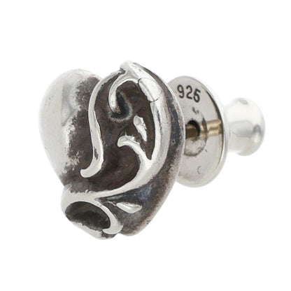 Chrome Hearts STUD HEART Silver Stud Earring