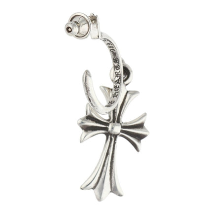 Chrome Hearts TINY CH CROSS Hoop Silver Size ONE SIZE