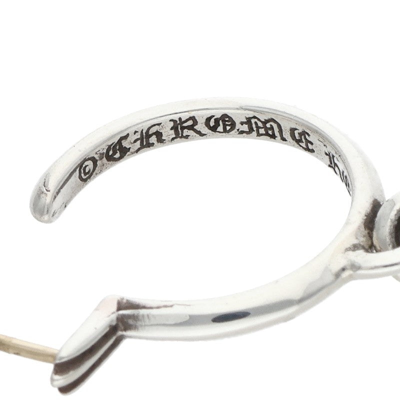 Chrome Hearts TINY CH CROSS Hoop Silver Size ONE SIZE