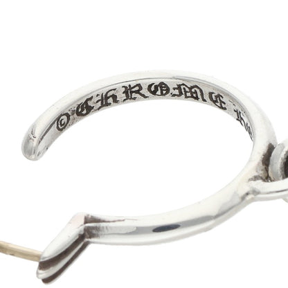 Chrome Hearts TINY CH CROSS Hoop Silver Size ONE SIZE