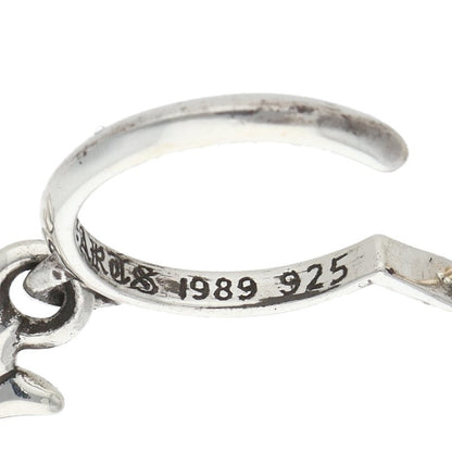 Chrome Hearts TINY CH CROSS Hoop Silver Size ONE SIZE