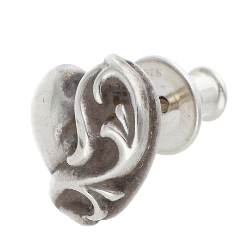 Chrome Hearts STUD HEART Silver Stud Earring Size ONE SIZE
