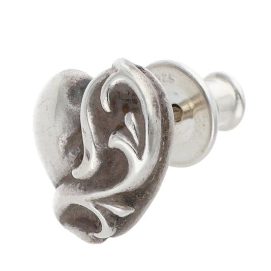 Chrome Hearts STUD HEART Silver Stud Earring Size ONE SIZE