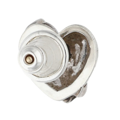 Chrome Hearts STUD HEART Silver Stud Earring Size ONE SIZE