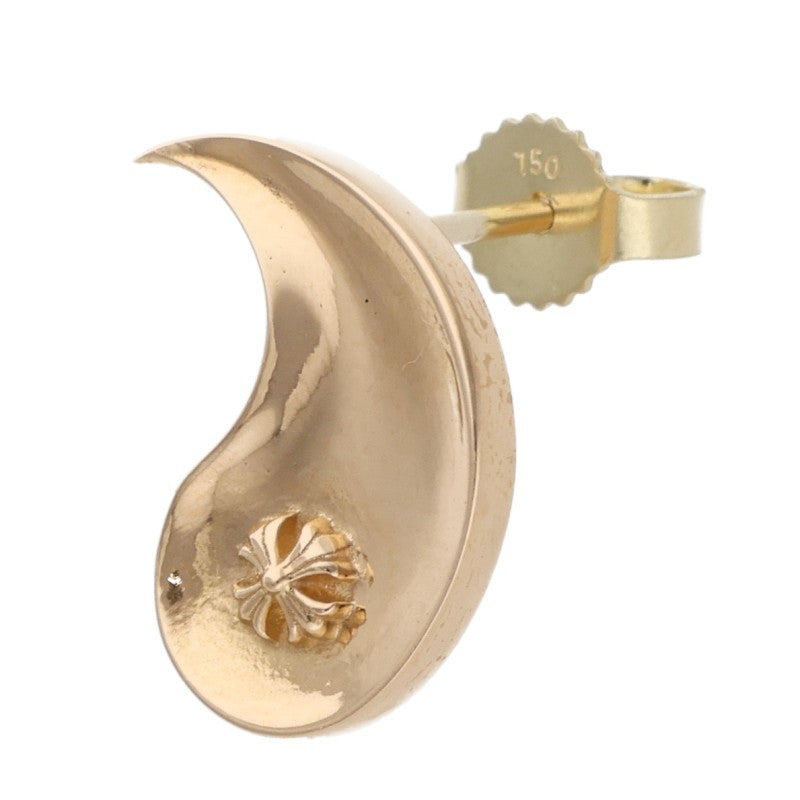 Chrome Hearts YIN YANG 22K Yellow Gold Earring Size ONE SIZE