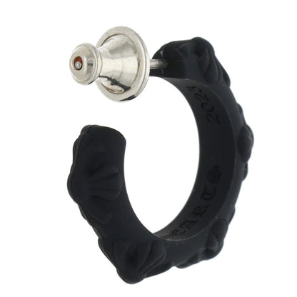 Chrome Hearts Criss-cross hoop Black (Silver 0.71g)