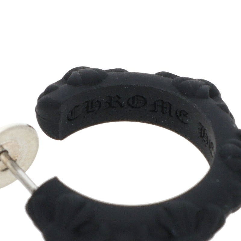 Chrome Hearts Criss-cross hoop Black (Silver 0.71g)