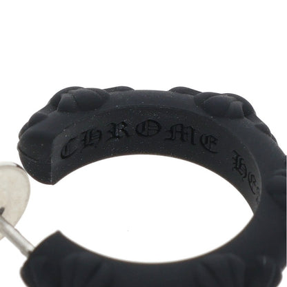 Chrome Hearts Cross Band Hoop Black (Silver 0.7g)