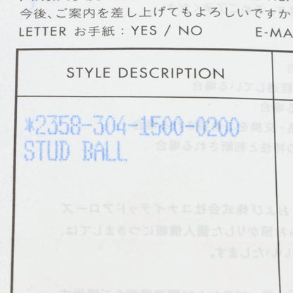 Chrome Hearts STUD CRSBLL Cross Ball Silver Size ONE SIZE