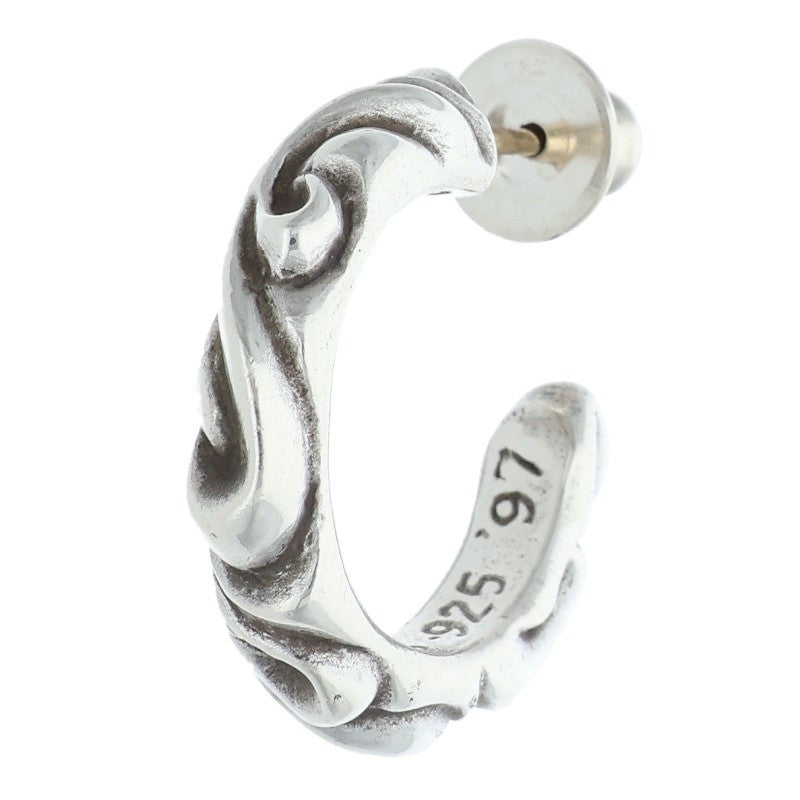 Chrome Hearts HOOP SCROOL 1 Silver Hoop Size ONE SIZE