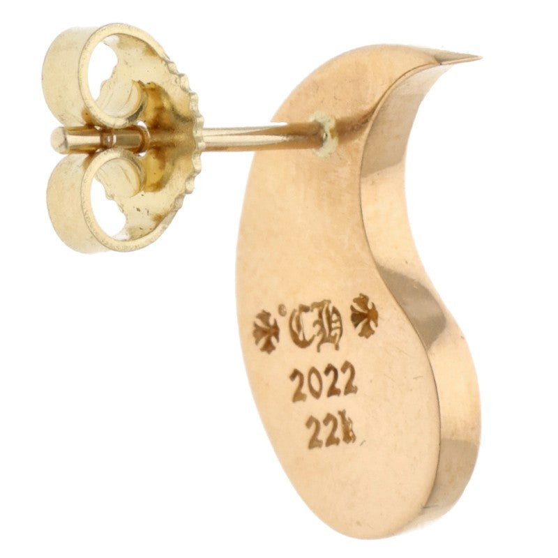 Chrome Hearts YIN YANG 22K Yellow Gold Earring Size ONE SIZE