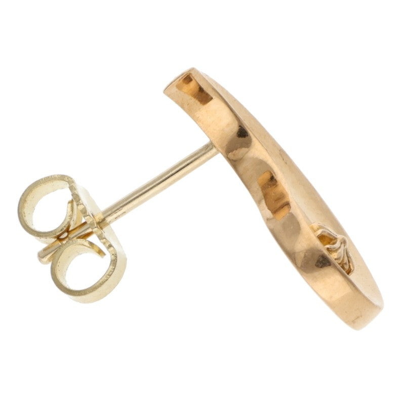 Chrome Hearts YIN YANG 22K Yellow Gold Earring Size ONE SIZE