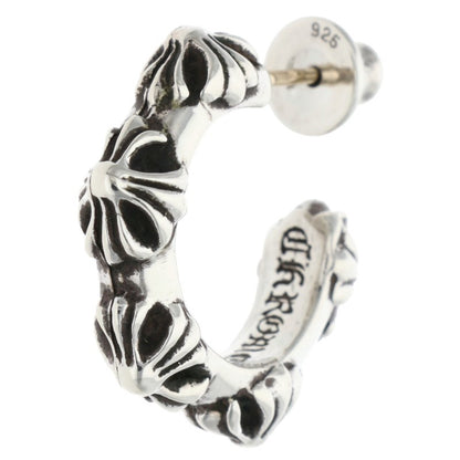 Chrome Hearts HOOP CROSS SML Silver Earring Size ONE SIZE