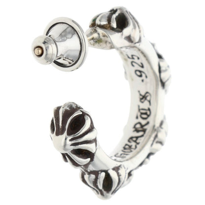 Chrome Hearts HOOP CROSS SML Silver Earring Size ONE SIZE