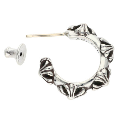 Chrome Hearts HOOP CROSS SML Silver Earring Size ONE SIZE