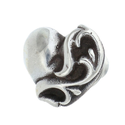 Chrome Hearts Heart Stud Silver Earring Size ONE SIZE