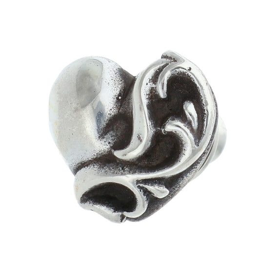 Chrome Hearts Heart Stud Silver Earring Size ONE SIZE