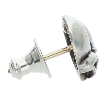 Chrome Hearts Heart Stud Silver Earring Size ONE SIZE