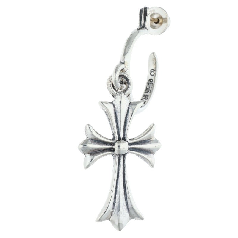 Chrome Hearts Tiny CH Cross Hoop Silver Size ONE SIZE