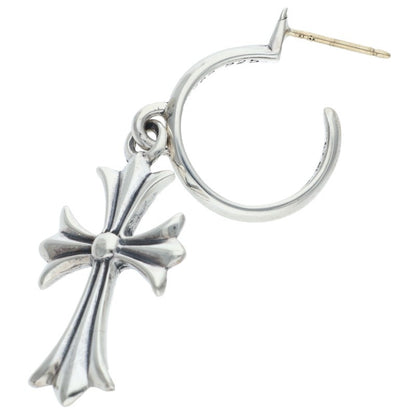 Chrome Hearts Tiny CH Cross Hoop Silver Size ONE SIZE