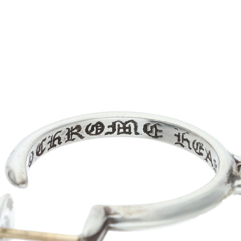 Chrome Hearts Tiny CH Cross Hoop Silver Size ONE SIZE