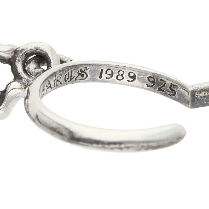 Chrome Hearts #5 Dagger Hoop Silver Earring Size ONE SIZE