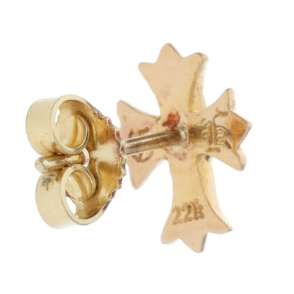 Chrome Hearts 22K No2 CH Cross Stud Earring Size ONE SIZE