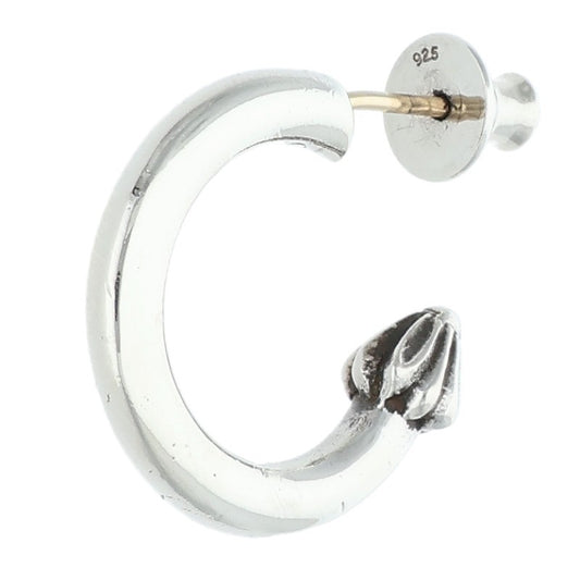 Chrome Hearts Plain Hoops Silver (Silver 3.29g)