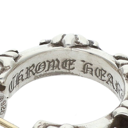 Chrome Hearts Cross Band Hoop Single Earring Size ONE Silver