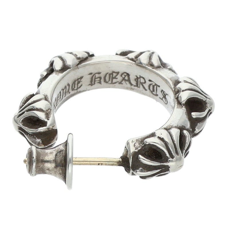 Chrome Hearts Cross Band Hoop Single Earring Size ONE Silver