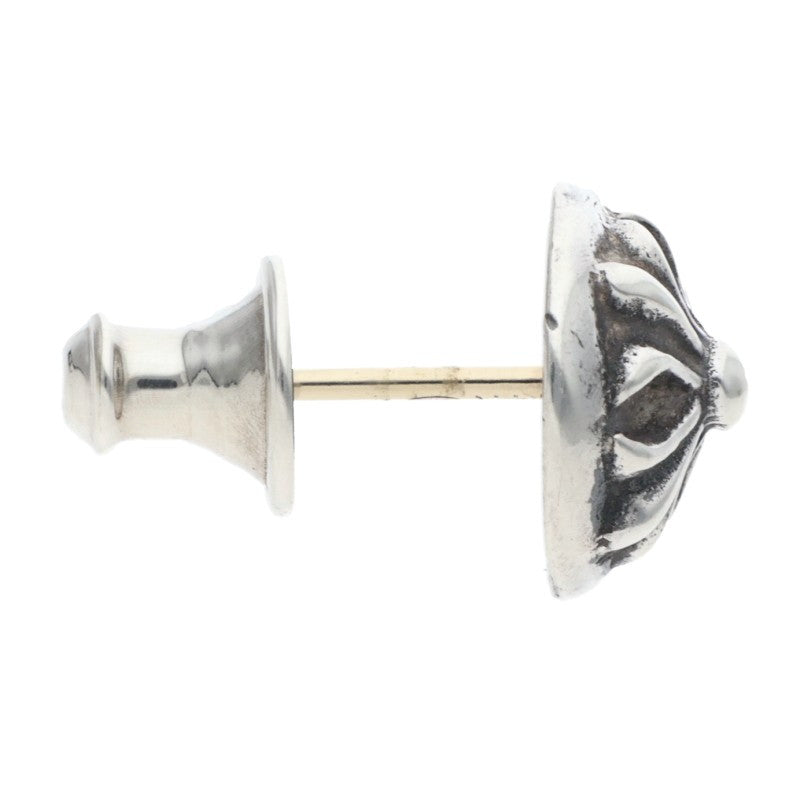 Chrome Hearts Cross Ball Stud Single Earring Size ONE Silver