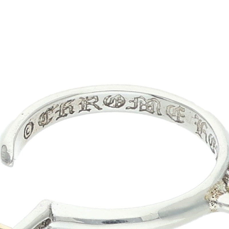 Chrome Hearts Tiny CH Cross Hoop Single Size ONE SIZE Silver