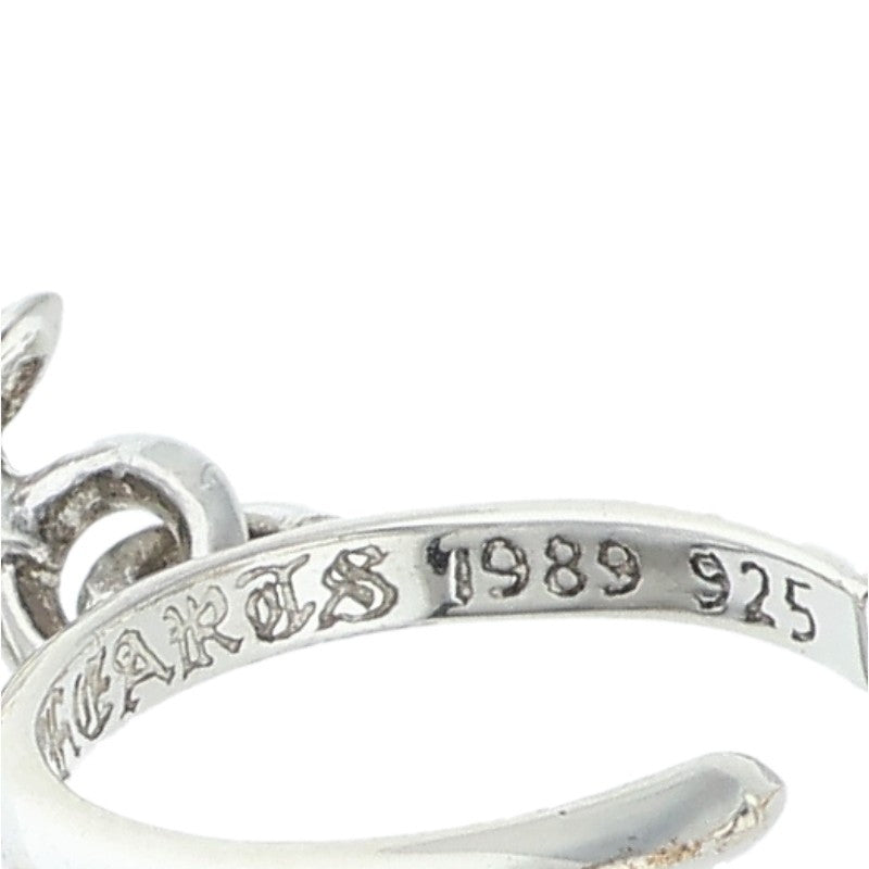 Chrome Hearts Tiny CH Cross Hoop Single Size ONE SIZE Silver